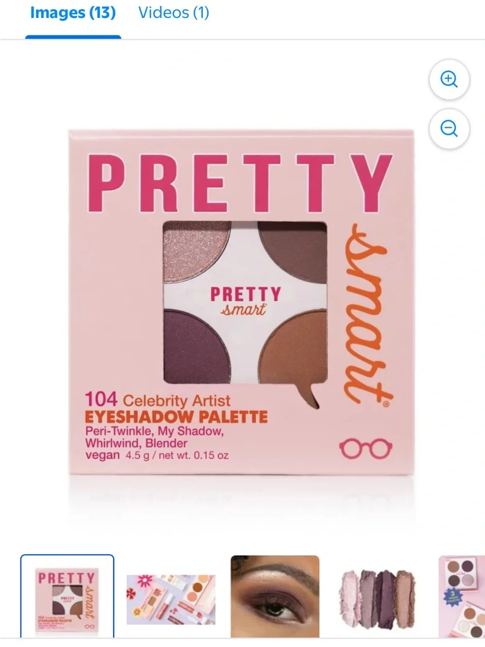 Pretty smart eyeshadow palette 104 Vegan makeup sealed